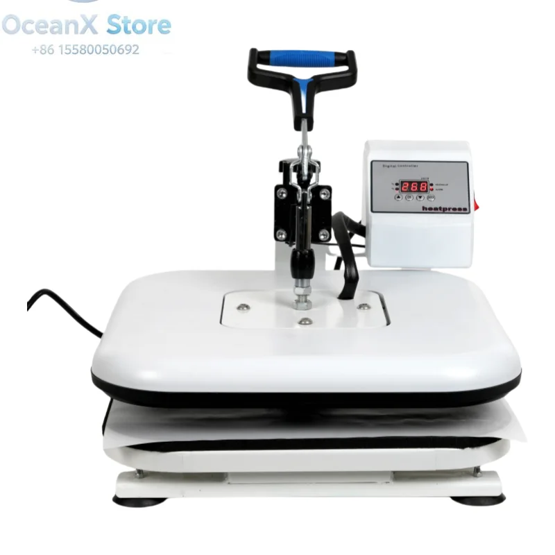 Newest Heat Press Transfer Printing Machine Small Swing Away for Tshirt Production 38*38cm Single Press 40*50cm Manual