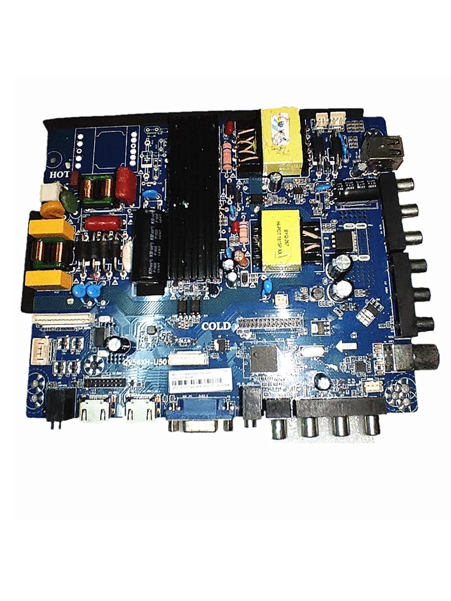 ¡Envío gratis! Placa base de TV tres en uno, CV56XH-U50, voltaje de corriente 550ma 120-180v 1000w, funciona bien