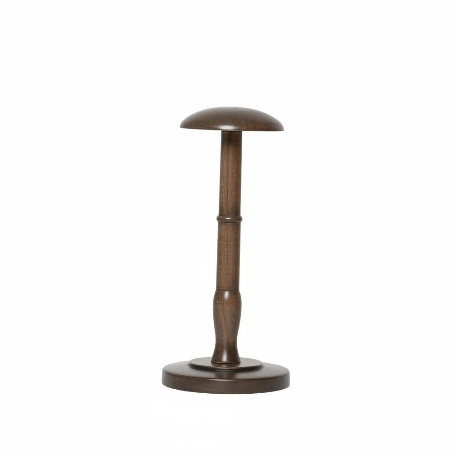 Solid Wood Hat Display Stand Tabletop Cap Holder for Fedora Baseball Cap Storage Mannequin Head Decor