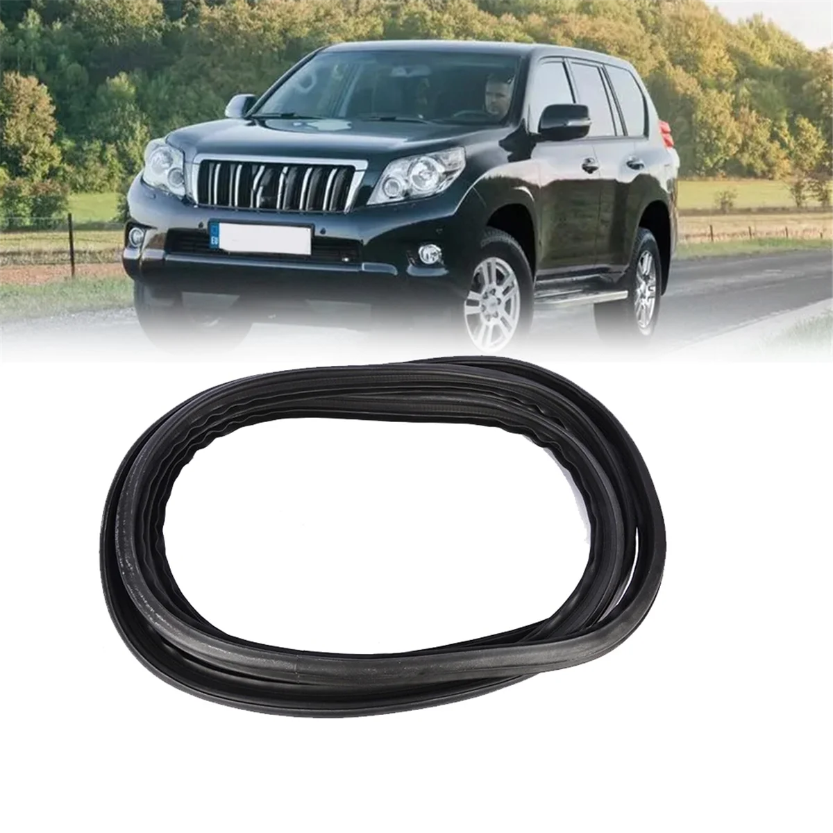 Car Back Door Weatherstrip Seal 67881-60131 for Land Cruiser Prado GX470 2003-2009 Rear Seal Strip