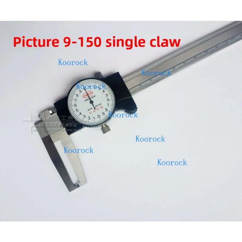 High Quality Precision Dual/Single Jaw Internal Groove Dial Caliper 9-150/200mm, Long Jaw Internal Vernier Caliper 30-300mm