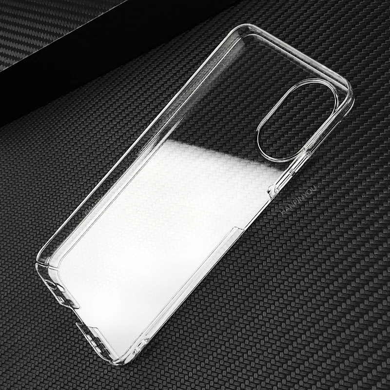 For Oppo A38 A18 4G (CPH2579) (CPH2591) Hard PC Camera Protect Case Ultra Thin Clear Hard Plastic DIY Full Cover Protective Skin