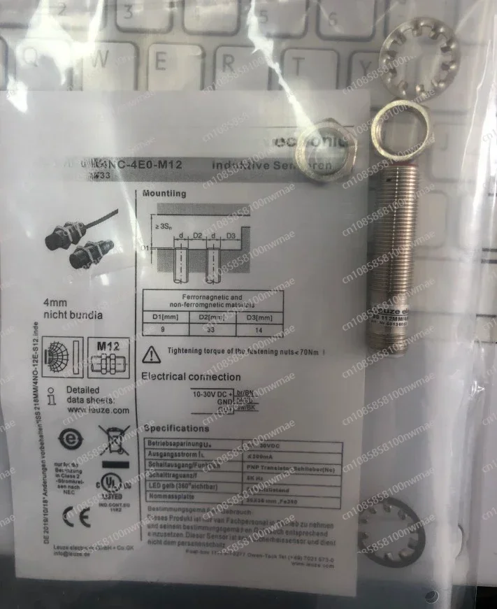 

GOOD Sensor Proximity Switch IS 112 MM/4NC-4E0-M12