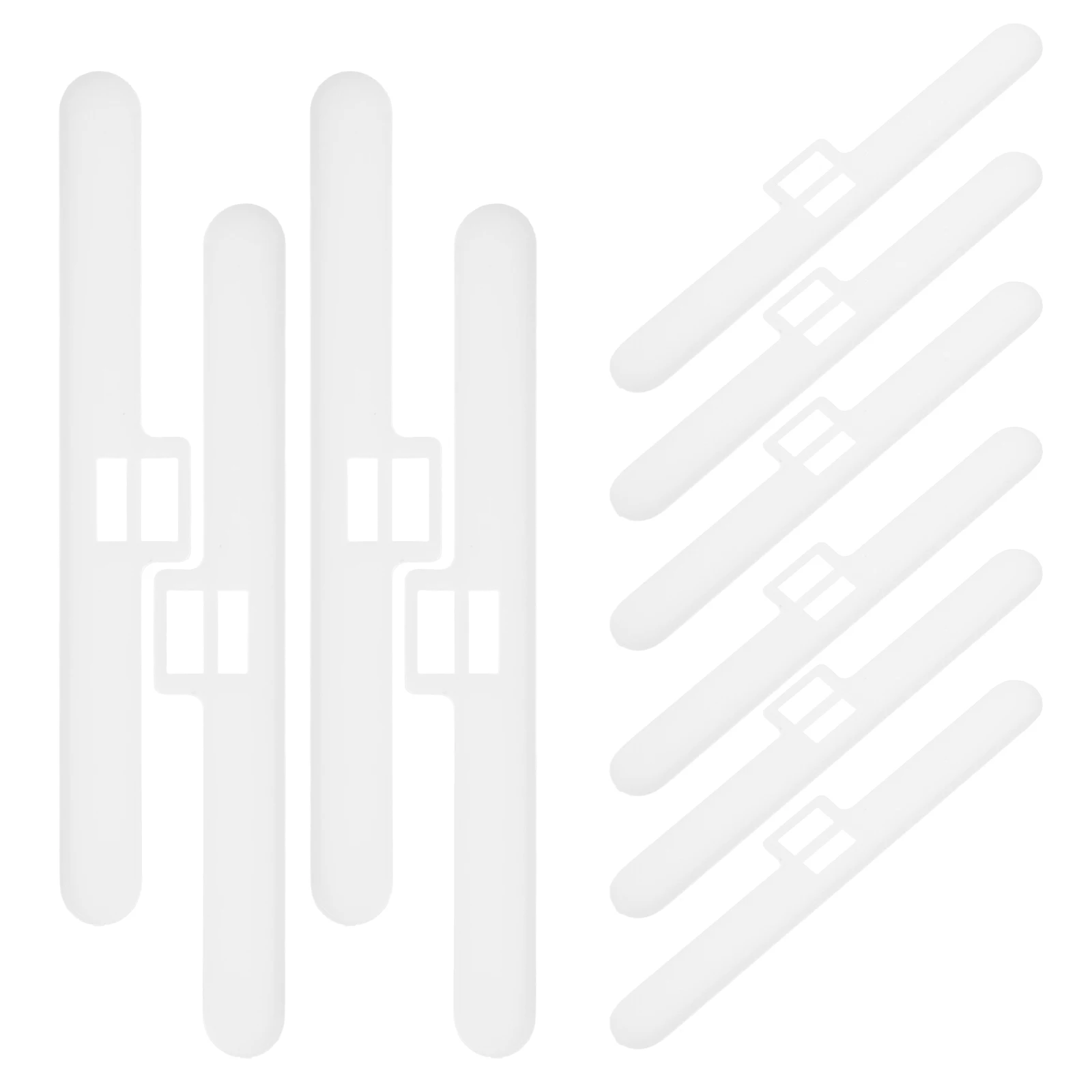 

10Pcs Vertical Blind Accessories Dual Hole Design Smooth Surface Easy Installation Replacement Slats for Windows
