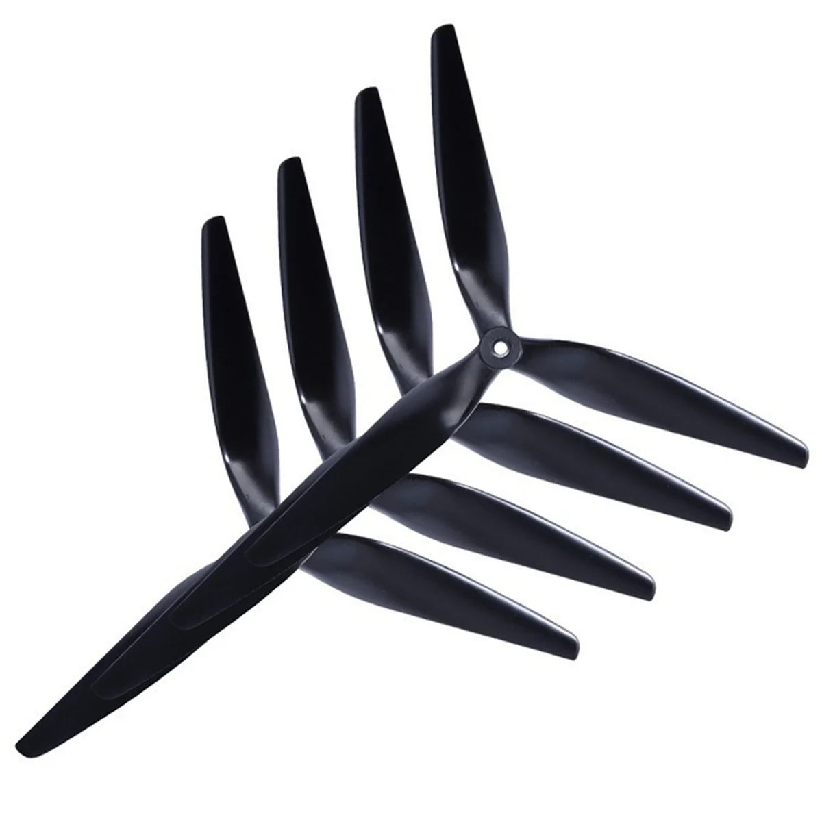 ABAN 4PCS Prop 10X5X3 10inch 3 Blade Black Carbon Reinforced Nylon Propeller for RC FPV Drone Accessories