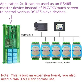 Smart home automation module controller RS485 relay PLC IO code expanding board for Arduino NANO Dimmer switch