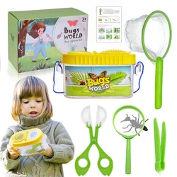 Outdoor Insect Catching Tool Set para crianças, caixa de observação de insetos, ciência infantil, ferramentas de exploração da natureza, brinquedo educativo