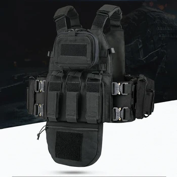 Yakeda colete tático multifuncional de proteção completa molle fivela de cobra de metal liberação rápida coletes táticos camuflados ao ar livre