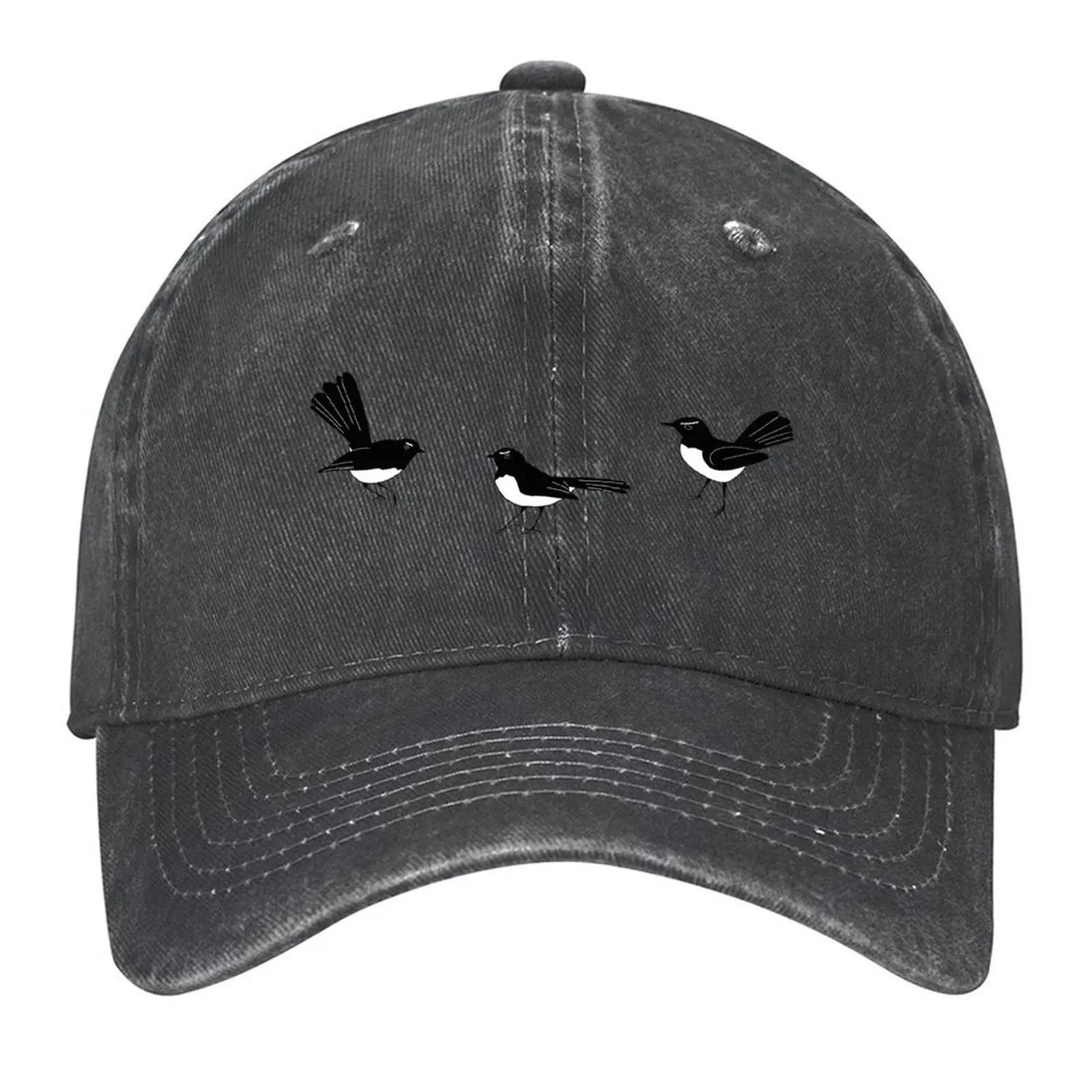 

Willy Wagtail (Australian wren) Baseball Cap Sun Cap Golf Hat Man party Hat Visor Caps For Men Women's