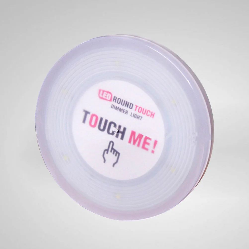 

Touch Sensor Night Light 6 Led Dimmable Brightness For Room Closet Cabinet Kitchen Basement Pure White