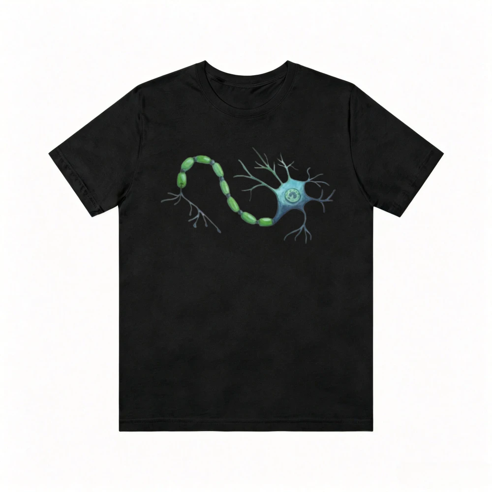 Funny Neuron Graphic Neuroscientist Scientists Gift T Shirt Casual Fashion Short Sleeve O-neck Harajuku Man Women Clothing