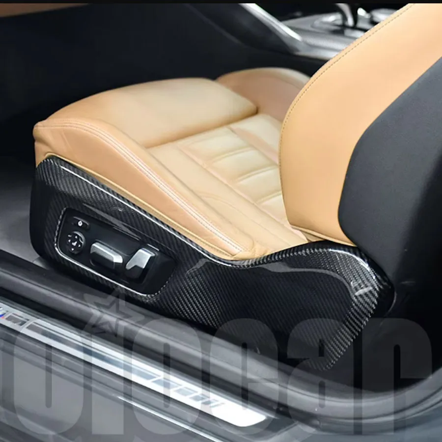 oiomotors High Quality Dry Carbon Fiber Seat Side Cover Shell For BMW 2Series G42 3Series G20 G21 4Series G22 G23 G26