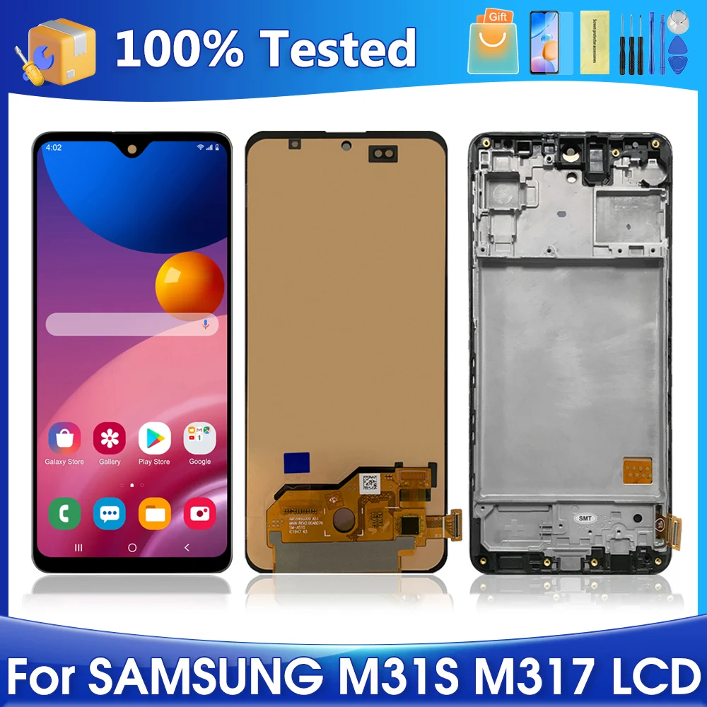 6.5''M31S For Samsung For AMOLED M317 M317F M317F/DS LCD Display Touch Screen Digitizer Assembly Replacement