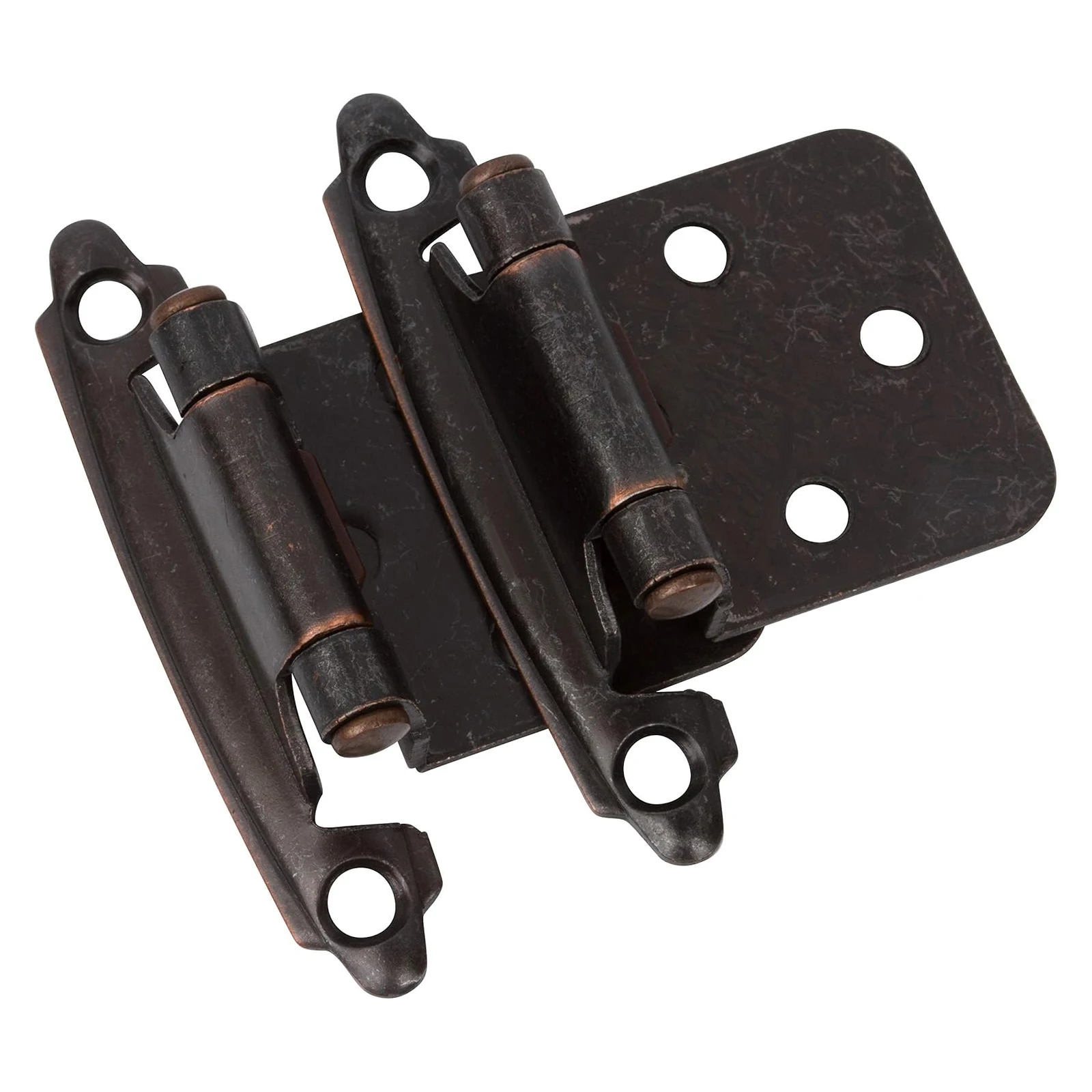 

Viladepot 3/8" Cabinet Hinges 10PCS Big Bend Inside Embedded Sprung Kitchen Room Cabinet Hinges Brushed Black Furniture Hardware