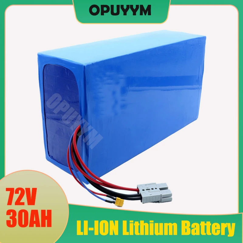 

OPUYYM 72V 30AH Lithium Battery 2000W 2500W 3000W with Smart BMS Bluetooth for Electric Scooter Motorcycle Golf Cart Forklift