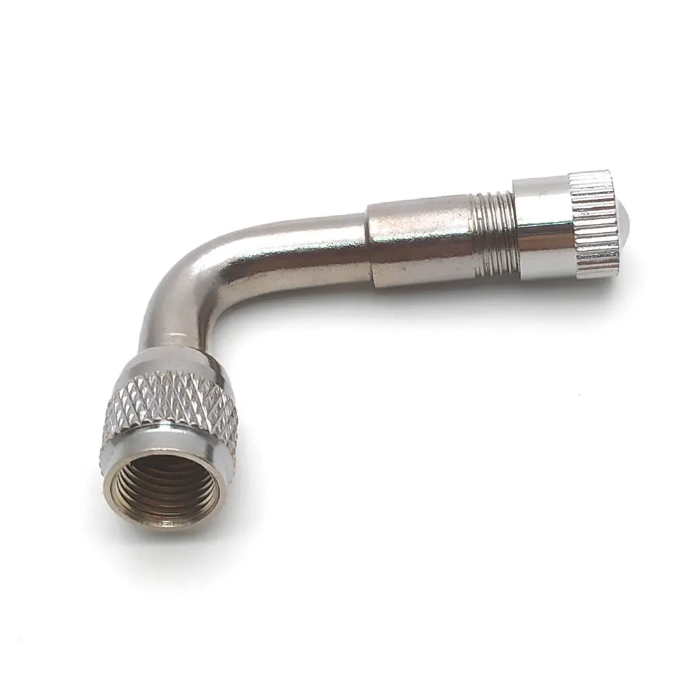 90-Grad-Motorrad-Winkelventil-Adapter, Reifenschlauch, Kupfer, Silber, Ventilverlängerungsadapter für LKW, Auto, Moto, Fahrradzubehör – Detail 1