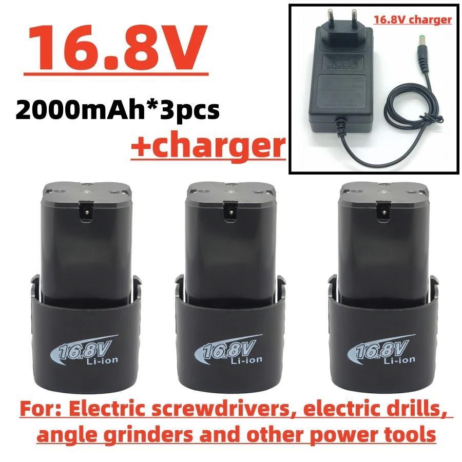 16.8V 2000mAh/3000mAh/4000mAh Li-Ion Battery Replacement for Electric Screwdriver Multi-Purpose Drill 18650 Lithium Battery image 3