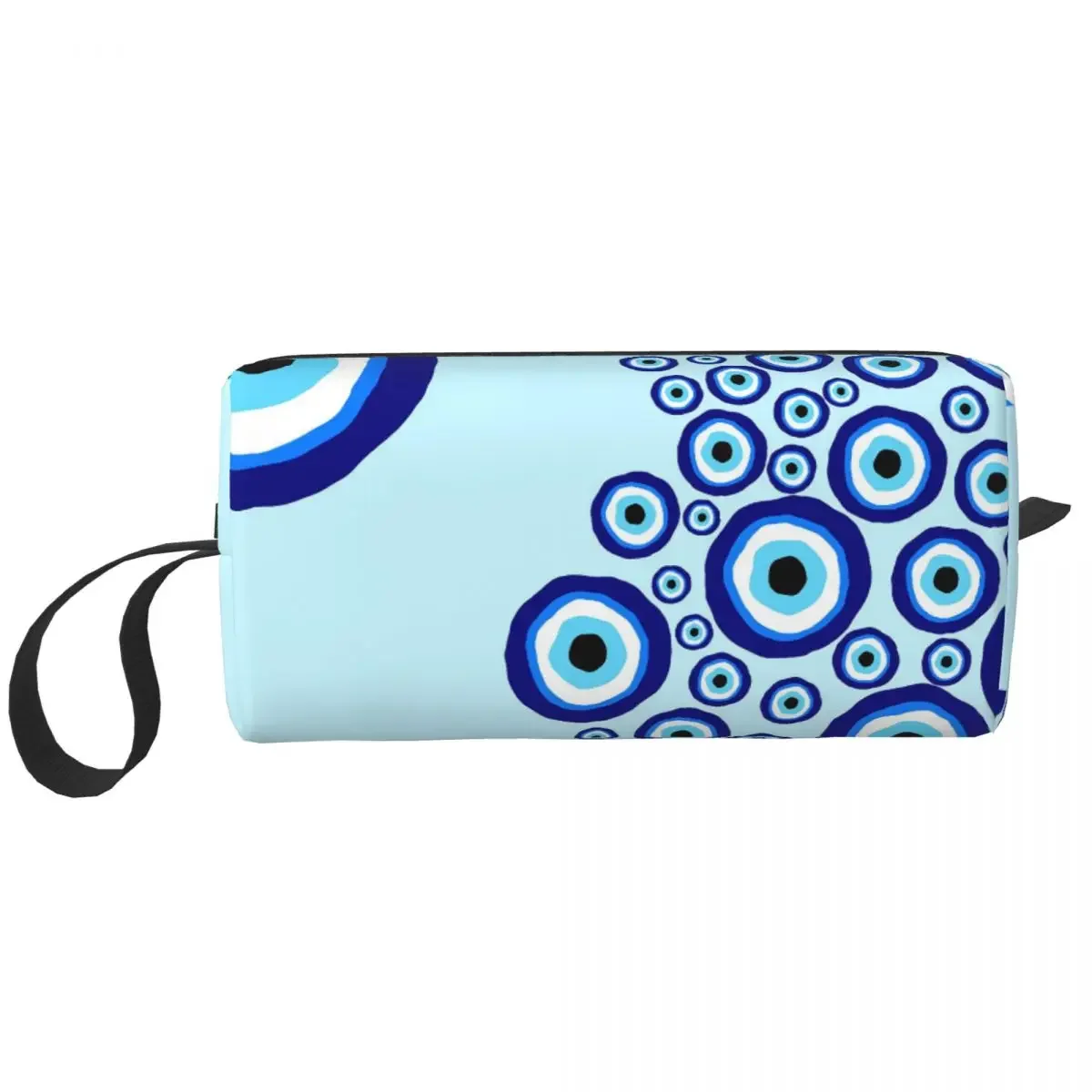 Evil Eye Pattern Makeup Bags Greek Amulet Nazar Lucky Charm Men Cosmetic Bag Fashion Travel Makeup Organizer Case