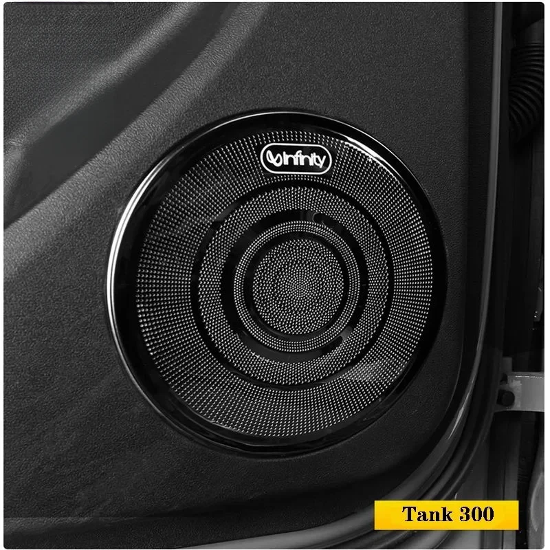 Great Wall GWM WEY 300 Tanks Door Speaker Sound Frame Decoration Special Interior Protection Dust Cover Interior Accessories