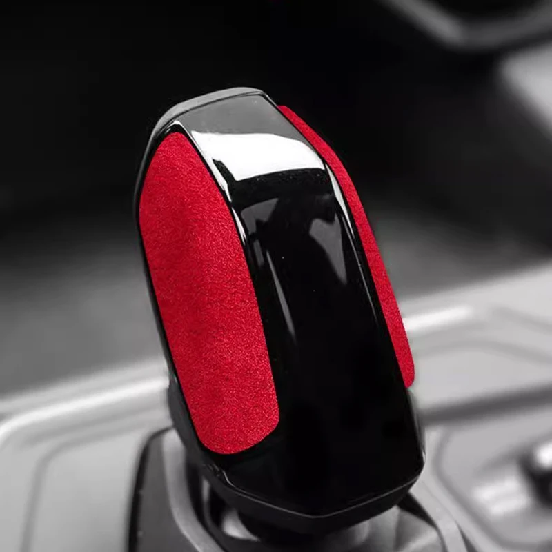 For Lynk & Co 01 05 2020-Present Alcantara Suede Wrapping Car Gear Shift Knob Cover Decoration Protective Shell Accessories
