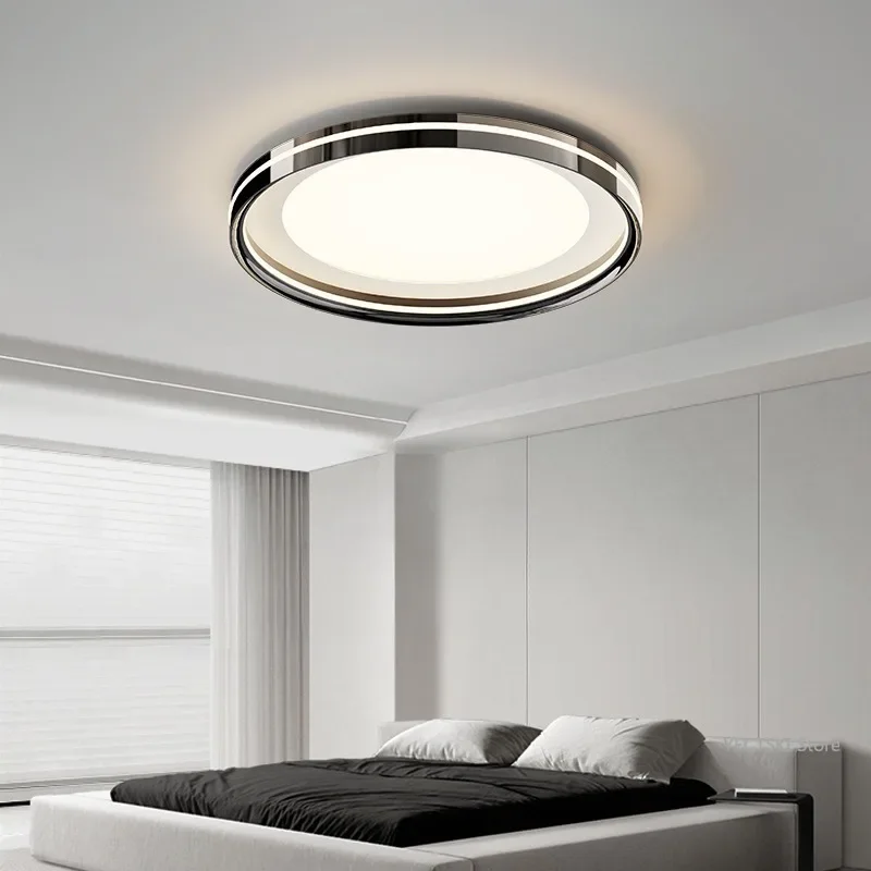 

GHJUYIOL Bedroom Ceiling Light Nordic Minimalist Home Eye Protection Master Bedroom Light Luxury Room Light