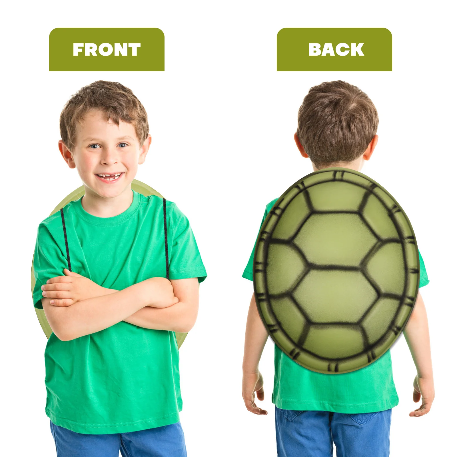 Eva Turtle Shell Prop für Kinder Erwachsene, leichtes, bequemes Cosplay-Kostüm für Halloween, Karneval, Party, Bühnenauftritt