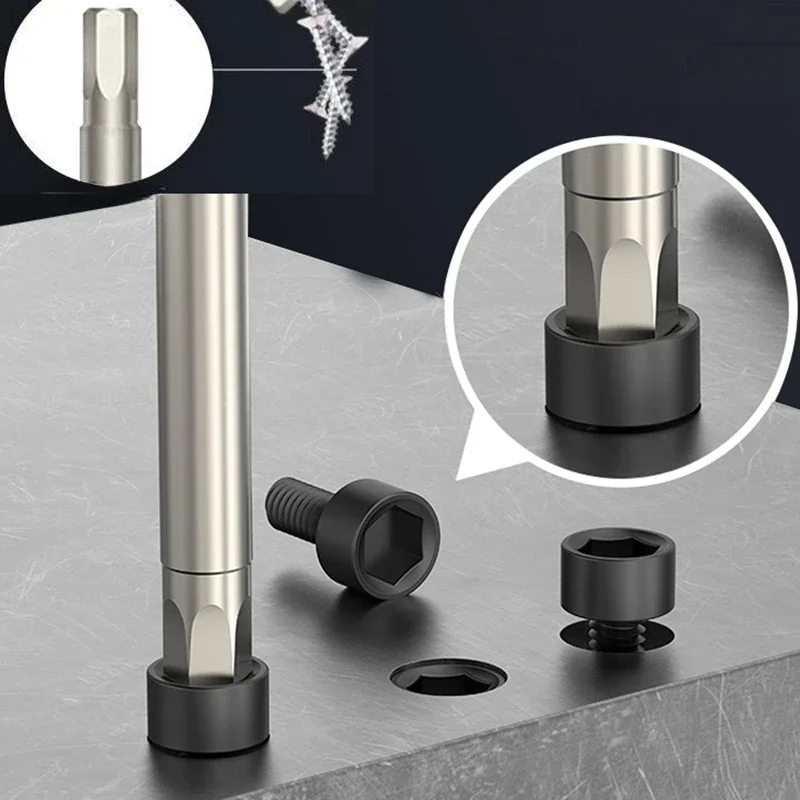 Metric Antirust External Hexagonal Pneumatic Screwdriver Bit 50mm 75mm 100mm S2 Steel 1/4 Screwdriver Bit Set