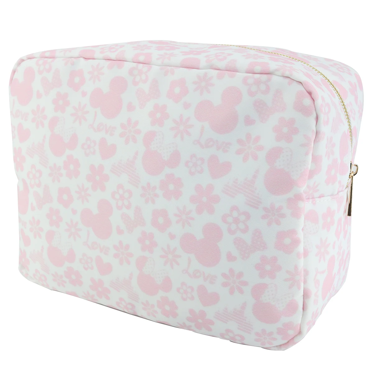 New Casual Pink Pattern Love Storage Bag Can Be Used For Cosmetic Storage Bag Stationery Storage Bag Luggage Storage Bag