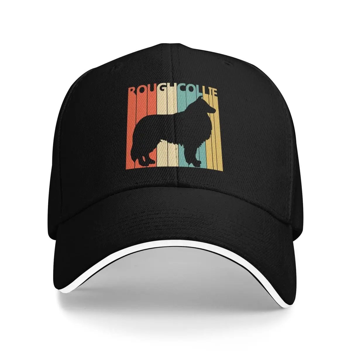 

Vintage Rough Collie Dog Trucker Hat Mens Hats Caps For Men Men's Baseball Cap