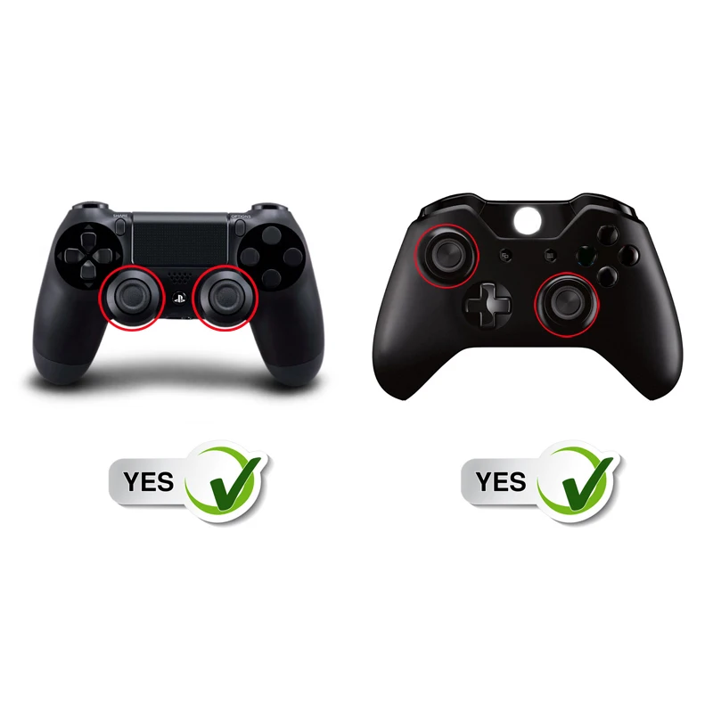 Алюминиевый металлический 3D Аналоговый джойстик для PS4 Slim Pro, замена колпачка для захвата большого пальца для контроллера XBOX ONE