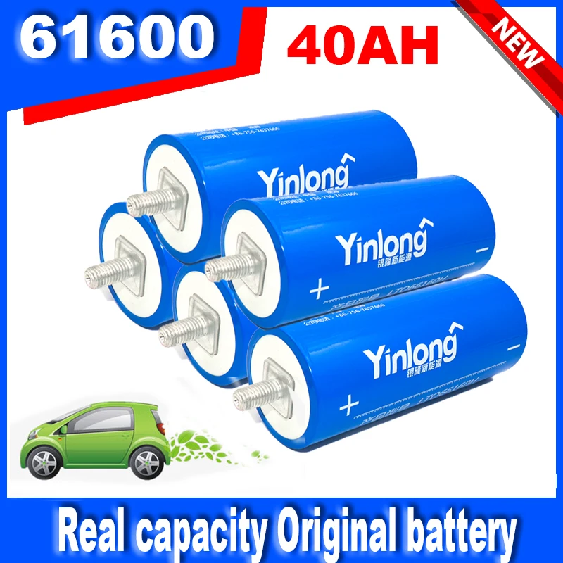 

New 100% Original Real Capacity Yinlong 66160 2.3V 40Ah Lithium Titanate LTO Battery Cell for Car Audio Solar Energy System