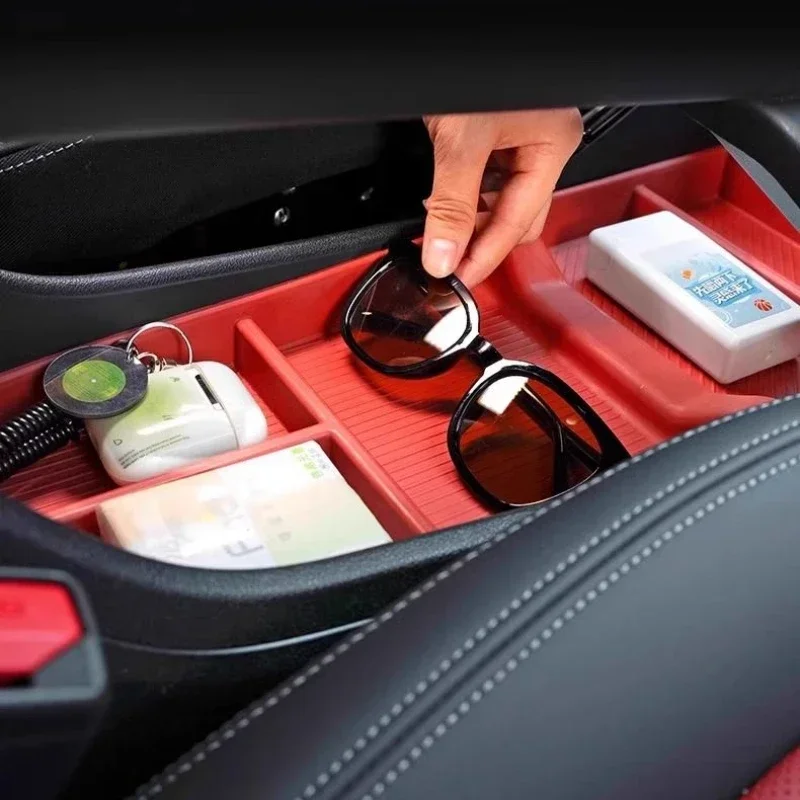 Boîte de rangement sous Console pour BMW X1 2023 2024 U11, boîte de rangement pour accoudoir de tasse d'eau, garniture de rangement, accessoires d'intérieur automobile