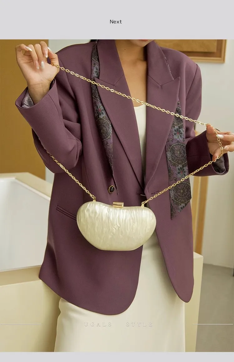 Shimmer Acrylic Clutch Purse Wedding party Banquet Bag Women Handbag Luxury Fashion Shell Bag Female Shoulder Crossbody Bag