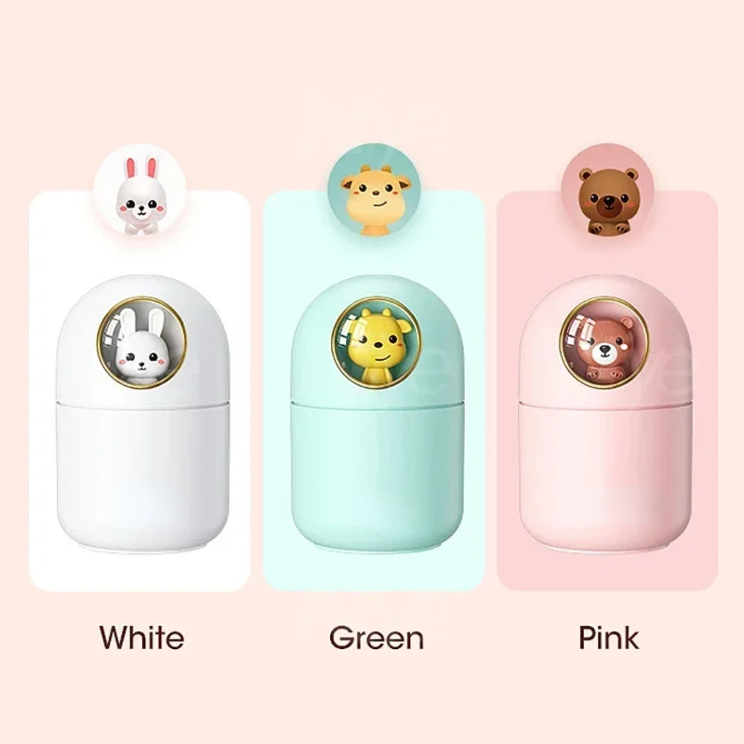 Cute Pet Air Humidifier 300ml Mini Office Desktop Humidifier Mute USB Bedroom Household with Night Light Air Humidification