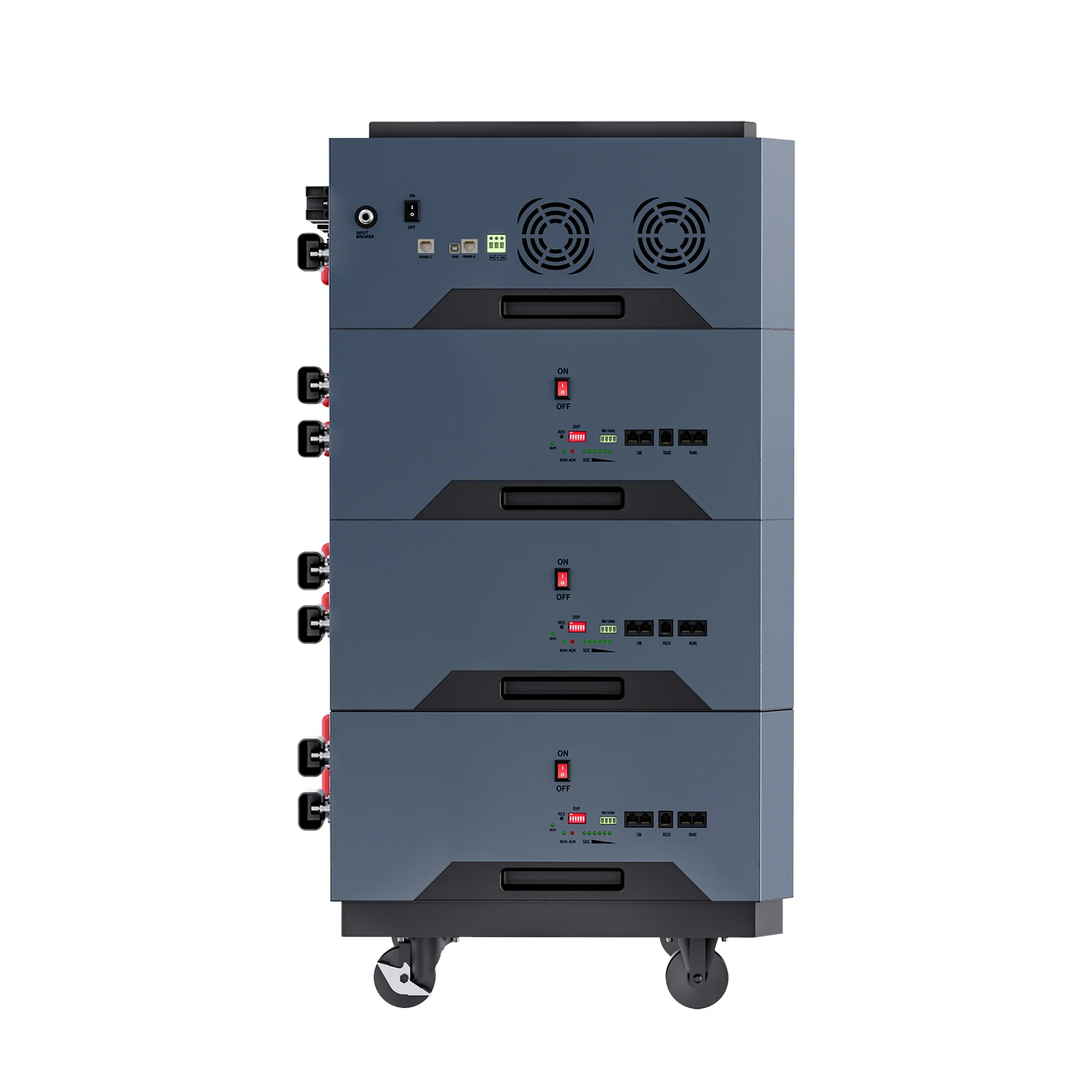 5Kwh All In One Battery 51.2V 100Ah Stackable Lithium Ion Batteries 48V LiFePO4 Energy Storage System