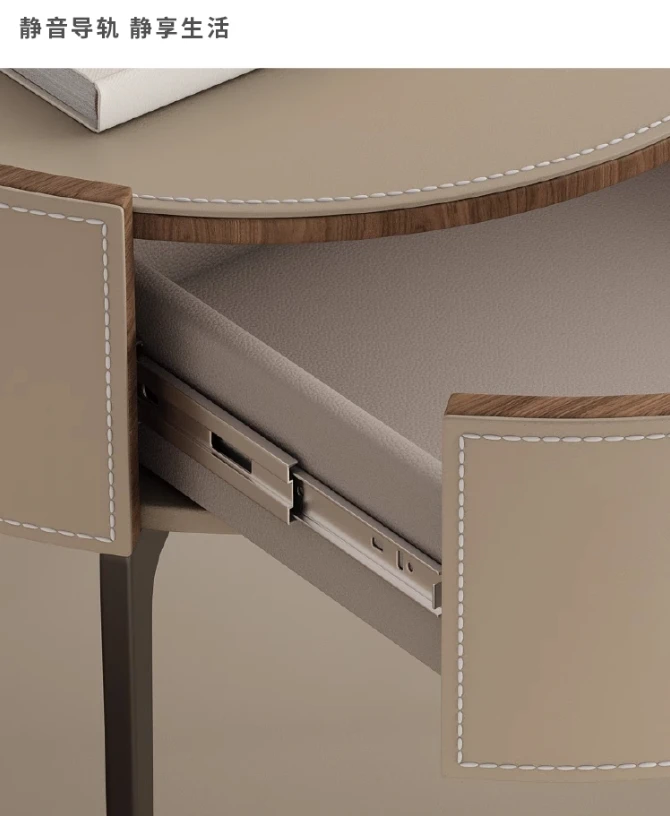 Unique Design Bedside Table Modern Aesthetic Italian Luxury Style Nightstands Drawers Storage Mesita De Noche Bedroom Furniture