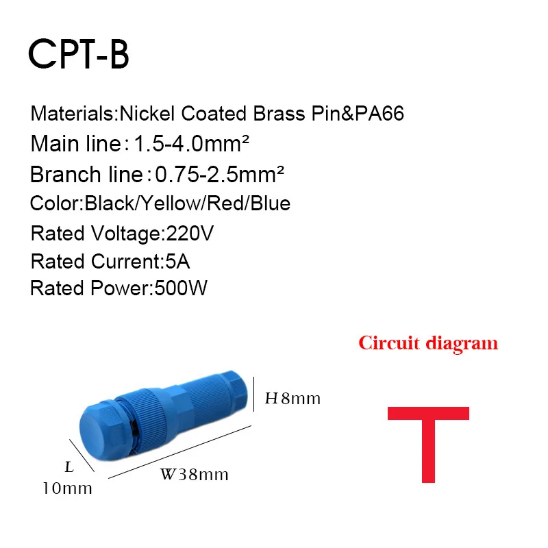 Morsettiera perforante a filo Non Break tipo 1PC entro 220V Fastlock cavo elettrico rapido connettore a crimpare infrangibile