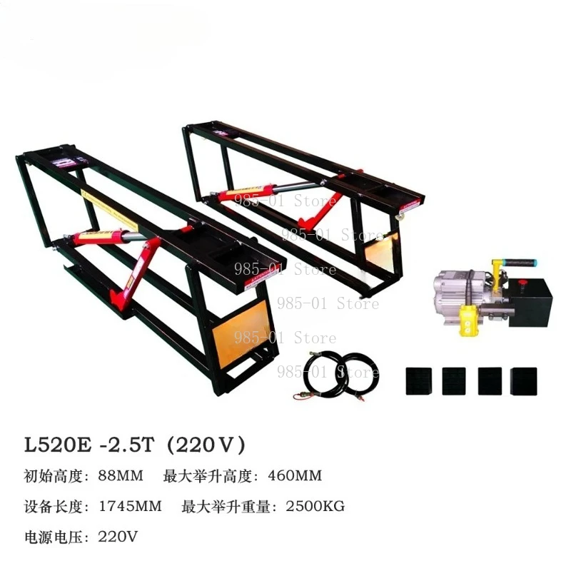 Portable scissor lift platform, mobile lifting device for auto repair, quick service and maintenance car lift