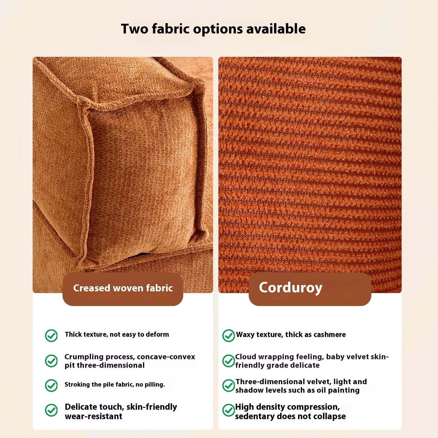 Fabric sofa living room small unit single and double compressed sofa disassembly and washing one dual folding sofa bed