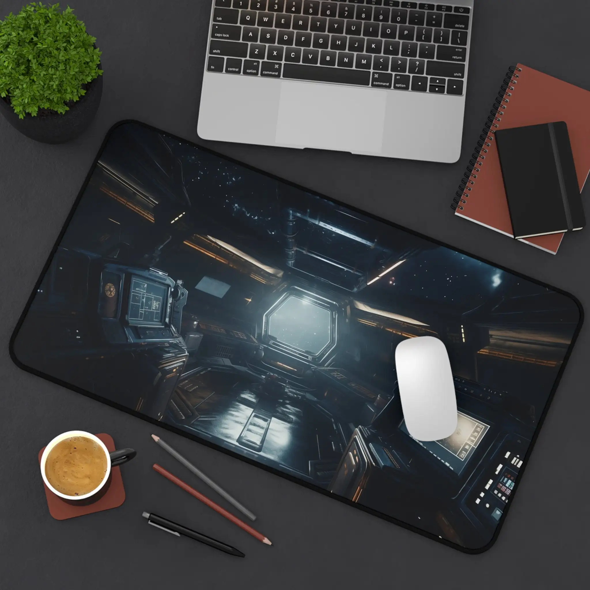 

Spaceship Interior Mouse Pad, Non-slip Waterproof Gaming Mouse Pad, Office Game Desk Decorative Mat, Perfect Gift for Friends