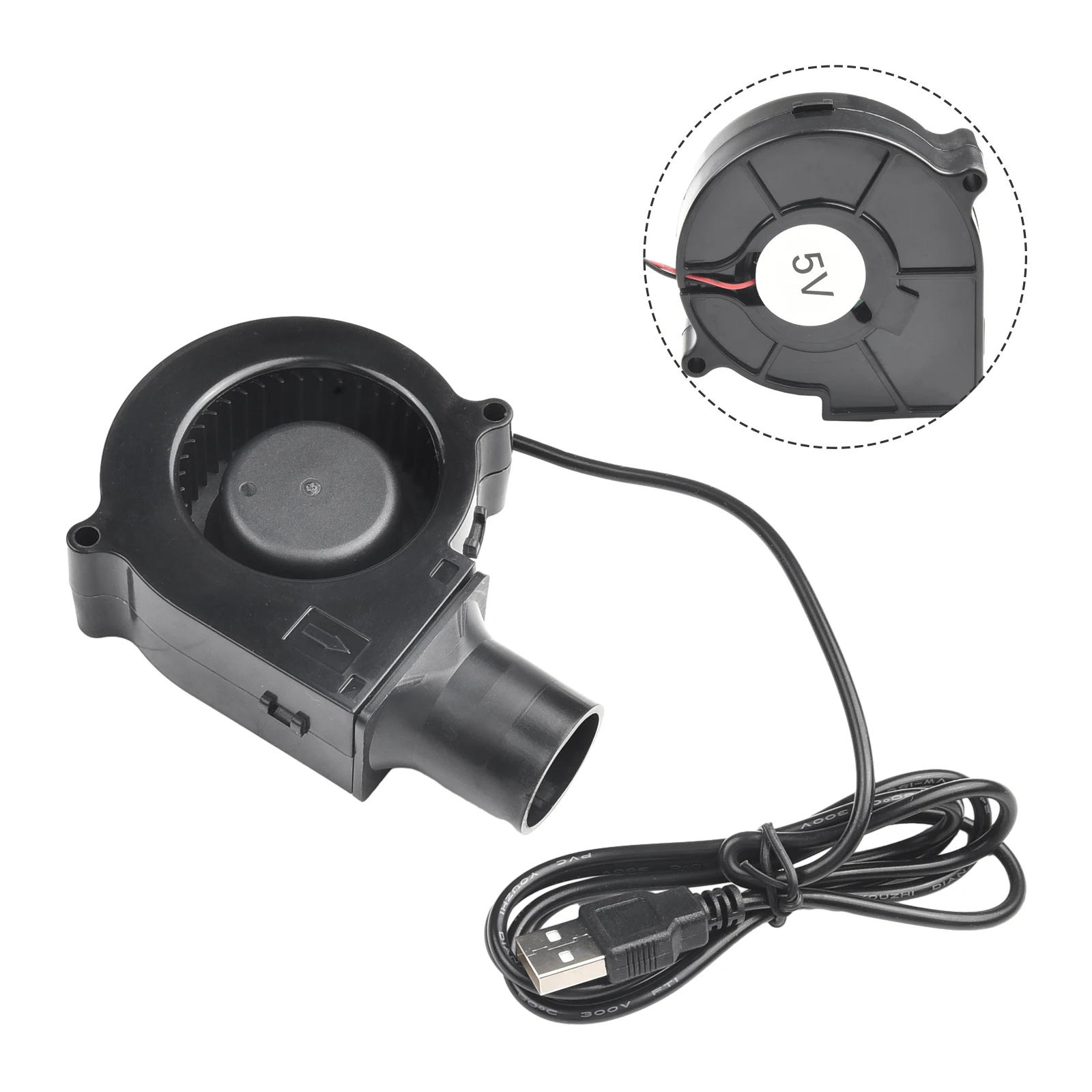 1 шт. 7530 вентилятор DIY Замена вентилятора Вентиляция Вытяжная воздуходувка 7530 DC5V Центробежный воздушный турбоохлаждающий охладитель Вентилятор для барбекю