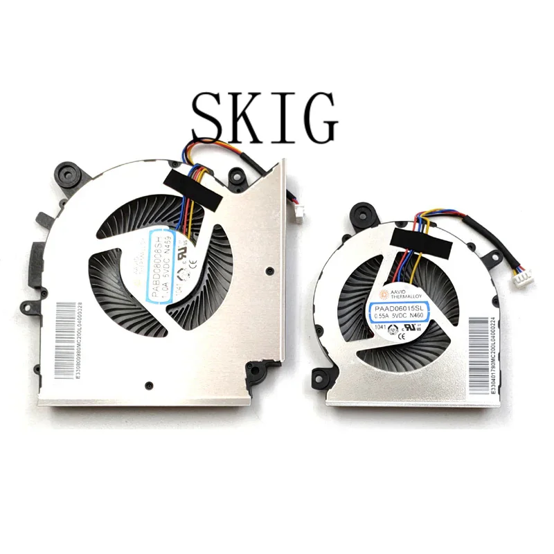 

New For MSI Pulse GL66 GL76 11UCK 11UDK 11UEK 12UEK 12UGK MS-1581 MS-17L1 Laptop CPU & GPU Cooling Fan 5VDC