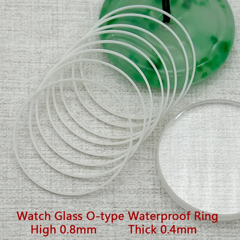 

Watch Glass Waterproof Gasket O-Ring 18mm–40mm Height 0.8mm Thick 0.4mm High-Quality Replacement Parts For Watch Case Gaskets
