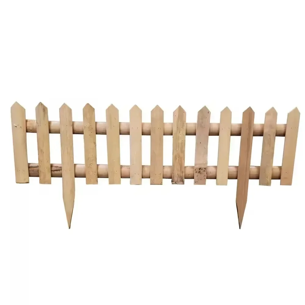 

16 in. H Bamboo Picket Garden Fence Decorative Garden Ornamental Edging Border Lawn Picket Fence Landscape Path Panels