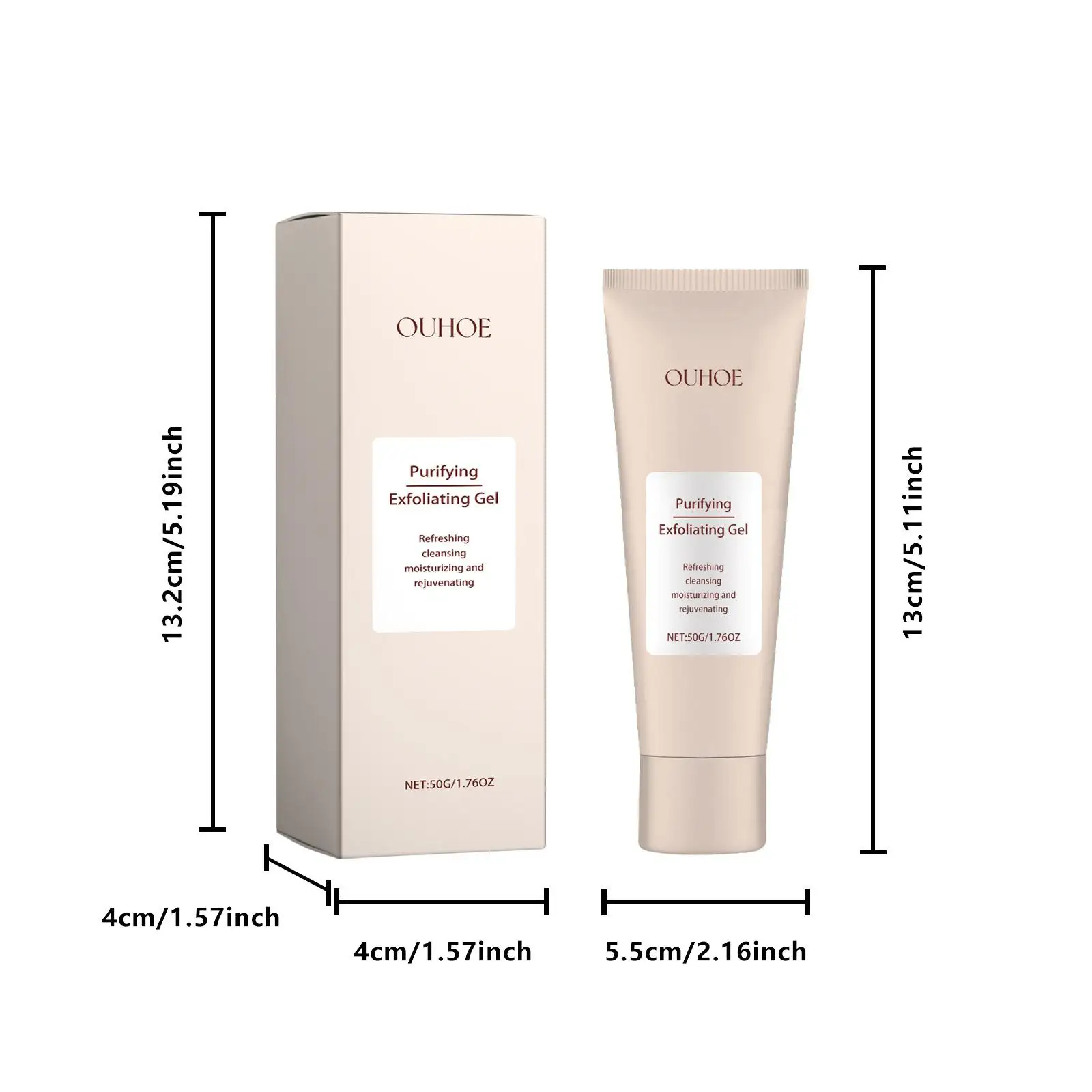 Exfoliating Gel: Skin Gentle Cleansing, Pores Rejuvenation, Blackhead & Acne Control
