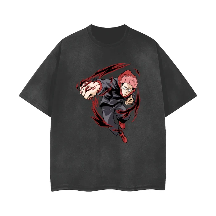 Camiseta de algodón negra Demon Slayer Twelve Kizuki para hombre, ropa de calle con estampado gráfico de Anime de verano 2025, Top informal de manga corta