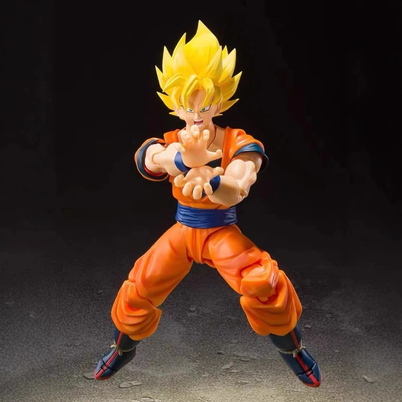 Dragon Ball Action Figure Super Saiyan 2 Gohan Goku Vegeta Trunks Modelo Articulado Decoração de Mesa Brinquedo Colecionável