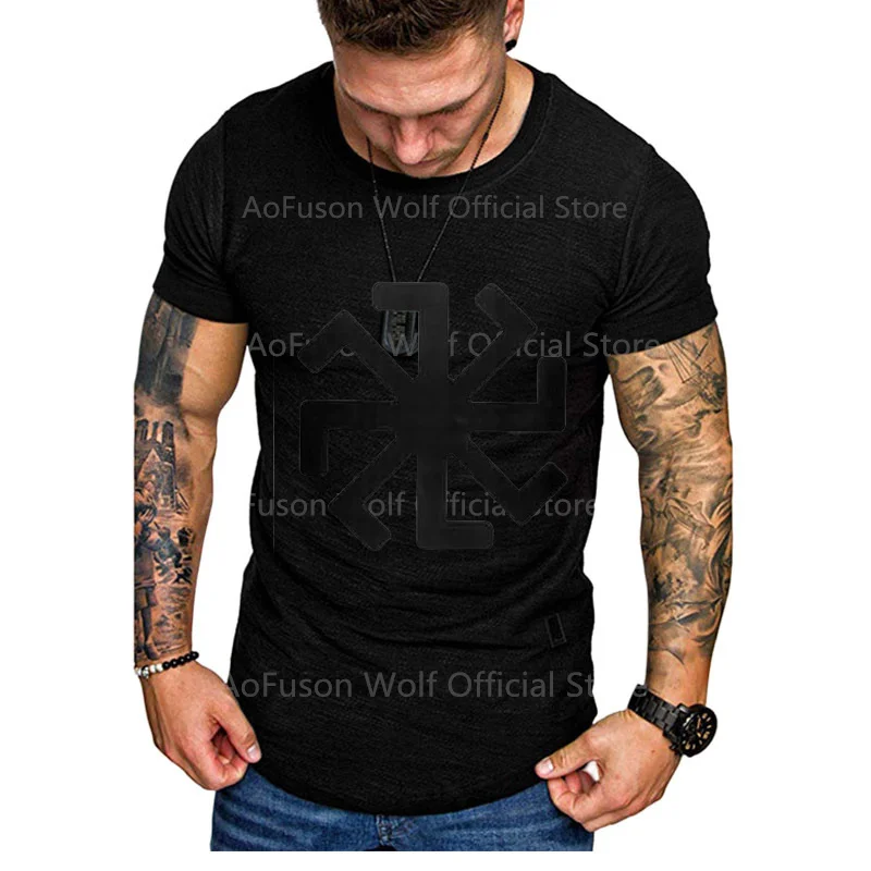 O-neck short-sleeved oversized T-shirt simple summer trend sports men's fitness quick-drying T-shirt