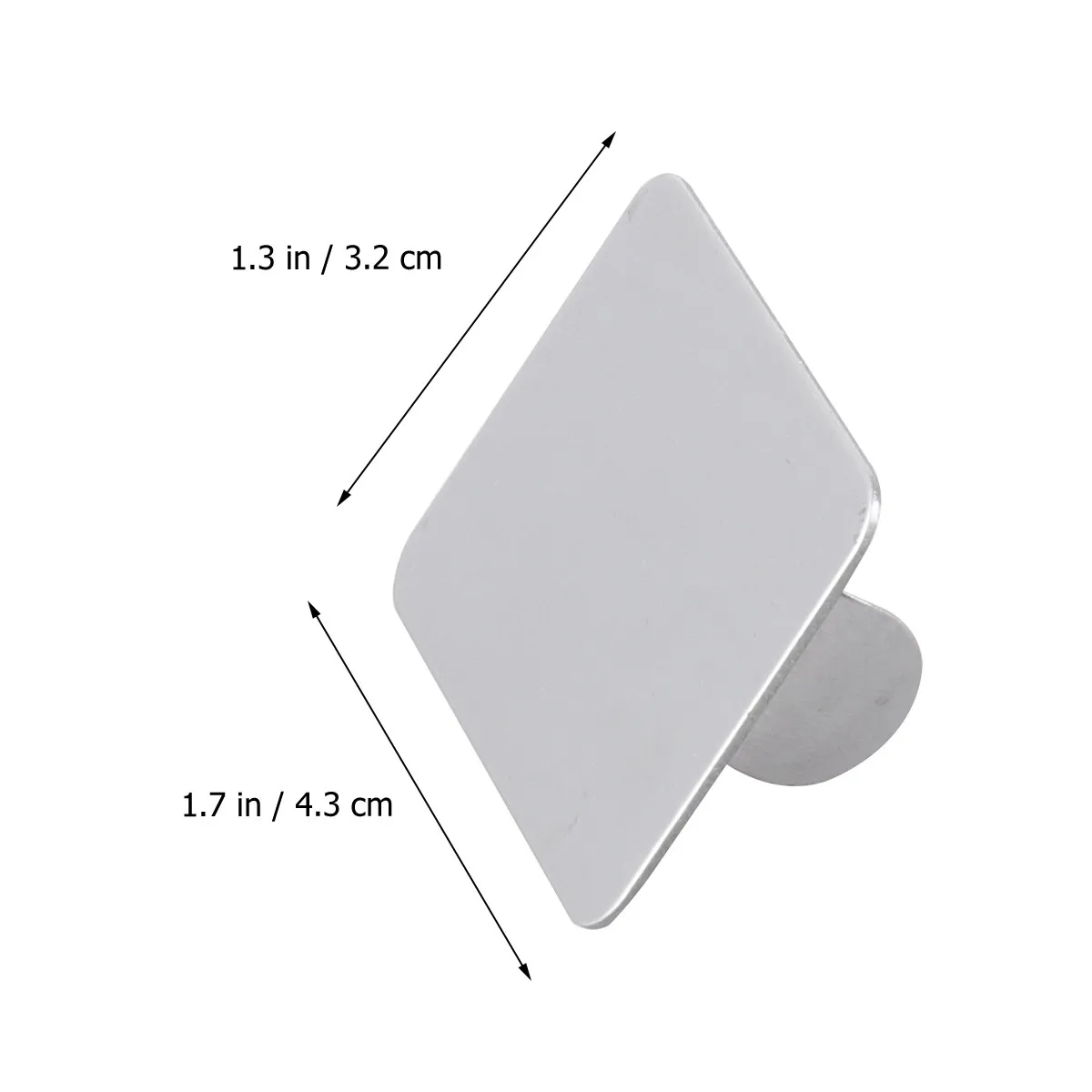 1Pcs Mini Nail Art Palette Ring Stainless Steel Mixing Makeup Pallet Foundation Lipstick Concealer Manicure Tool DIY Nail Salon view 3