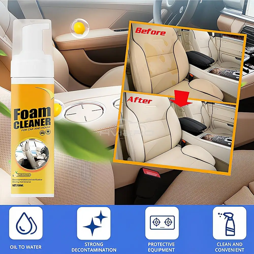 30ML/100ML Multi-Purpose Foam Cleaner Leather Clean Wash Automoive Car Interior Home Maintenance Surfaces Renovate Accessories